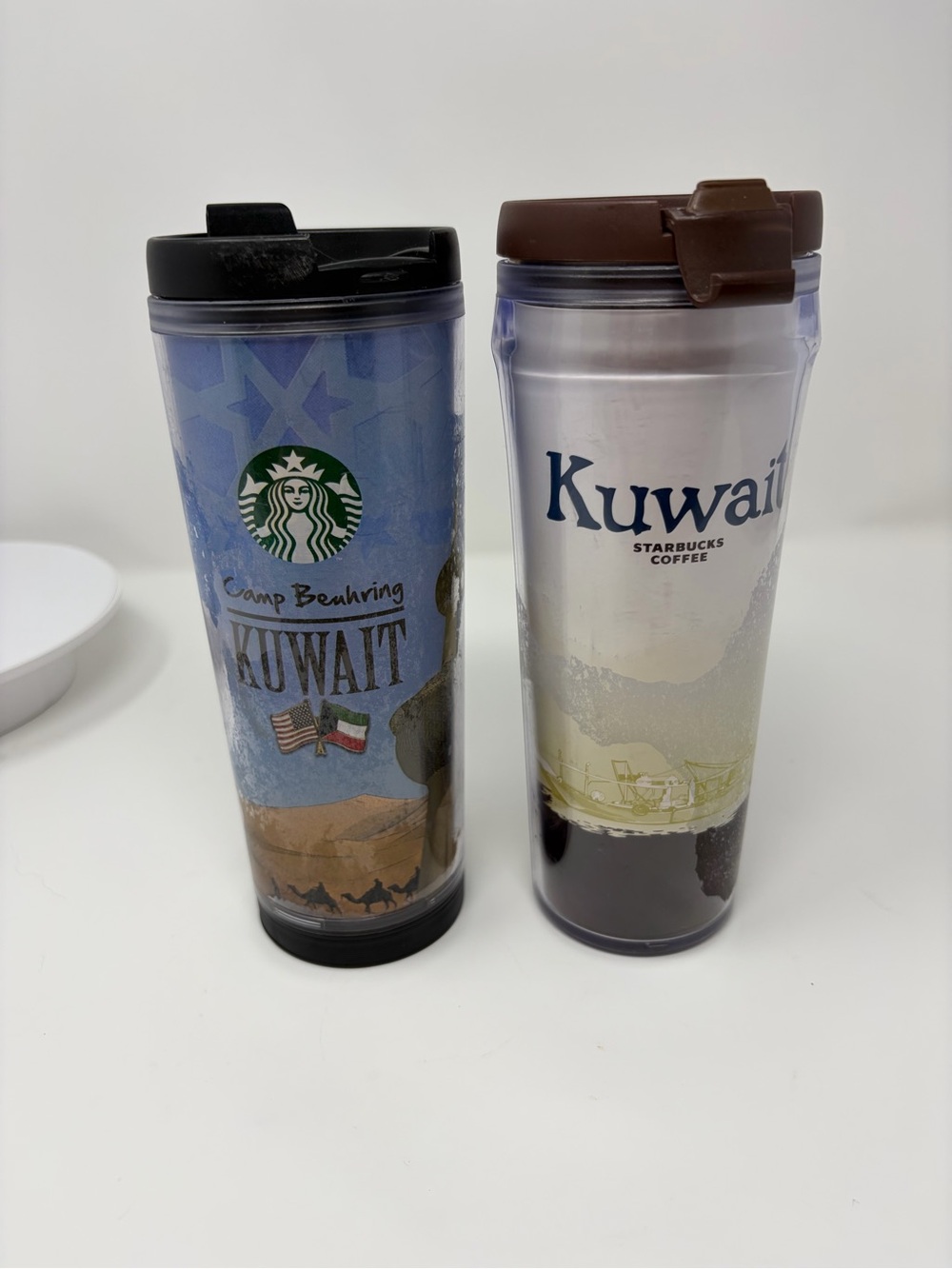Starbucks Kuwait Travel Tumbler Set - Blue & Cream